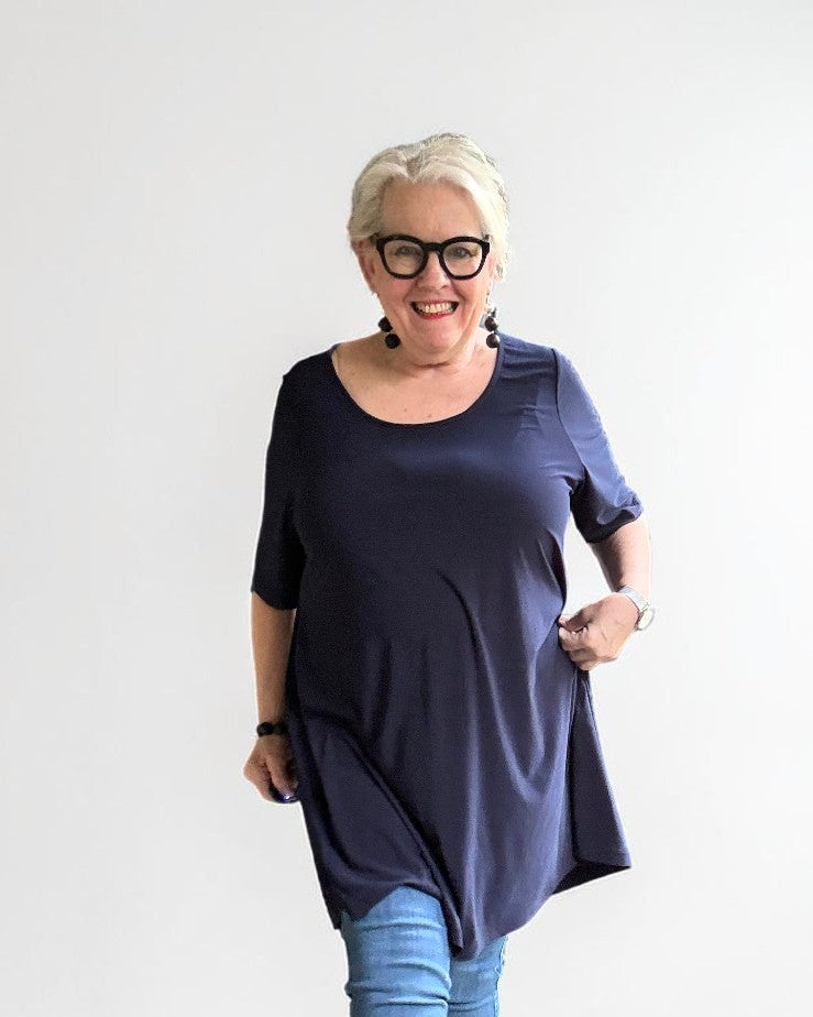 Tunika – EASY FLOW marineblau