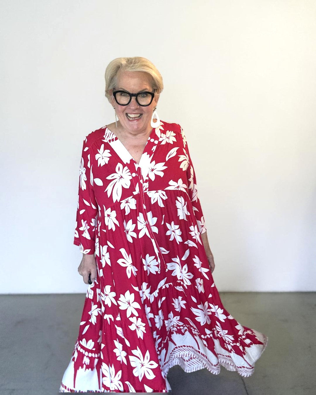 BOHO BELLA Maxi Dress – Red Passion