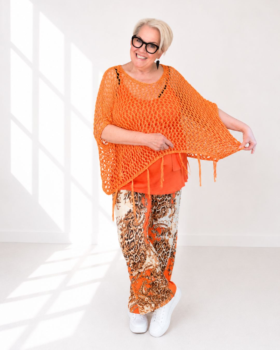 Netz-Oberteil ANCONA - Orange
