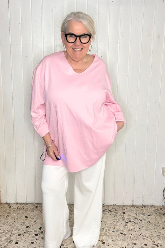 Oberteil Oversize - locker fallend *ROSA*