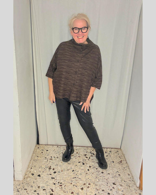 Oversize-JACKE "Urban Rebel" â Braun/Schwarz