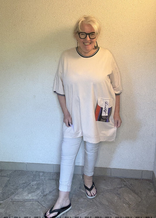 Stretch-Hose HELLES BEIGE