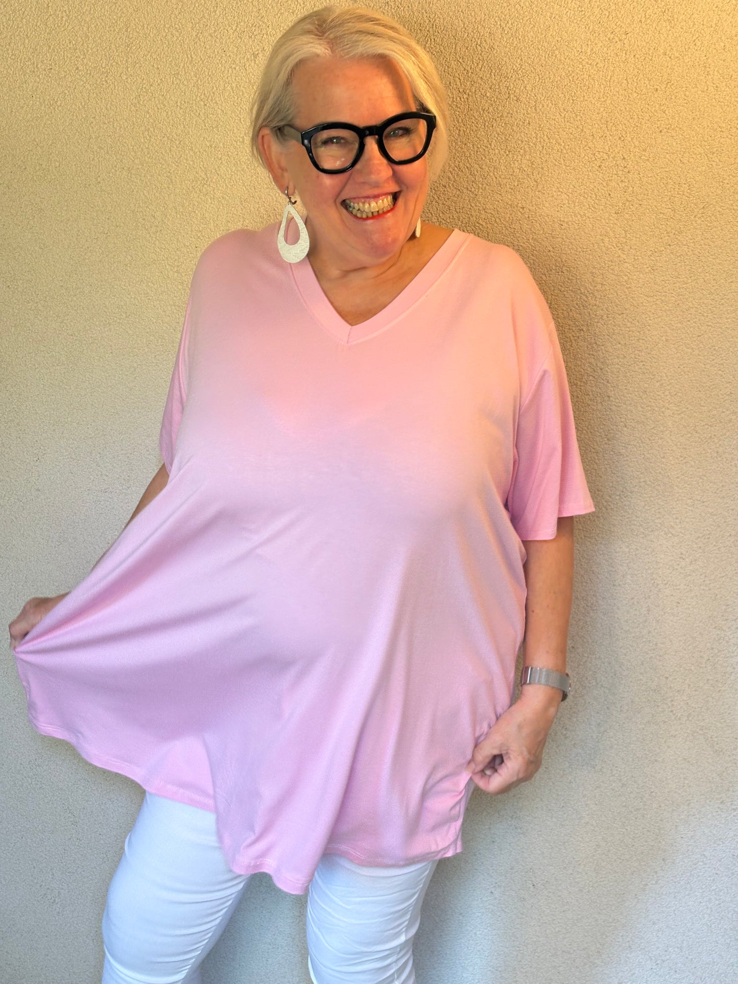 T-SHIRT - zartes ROSA - starker Look