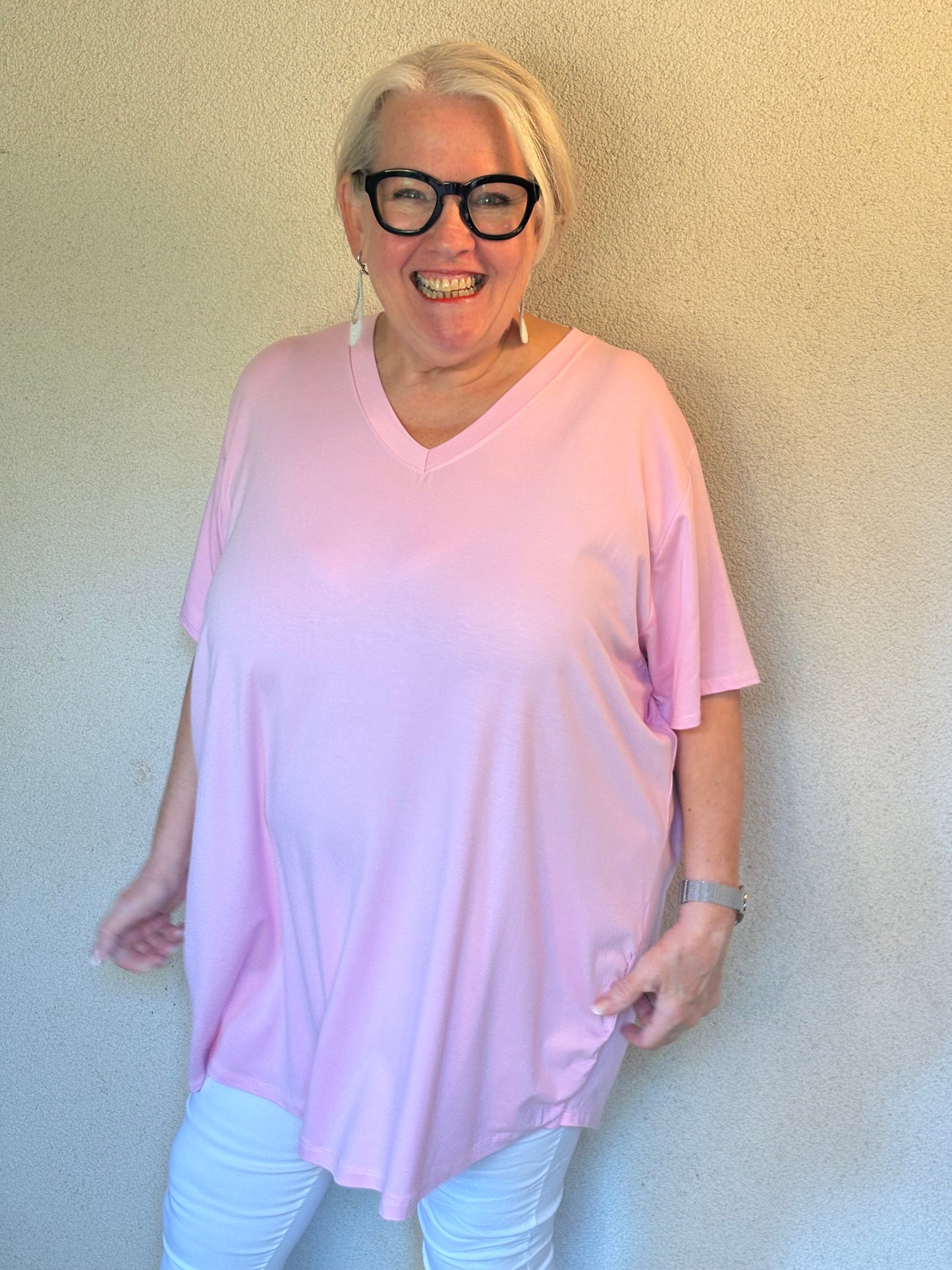 T-SHIRT - zartes ROSA - starker Look