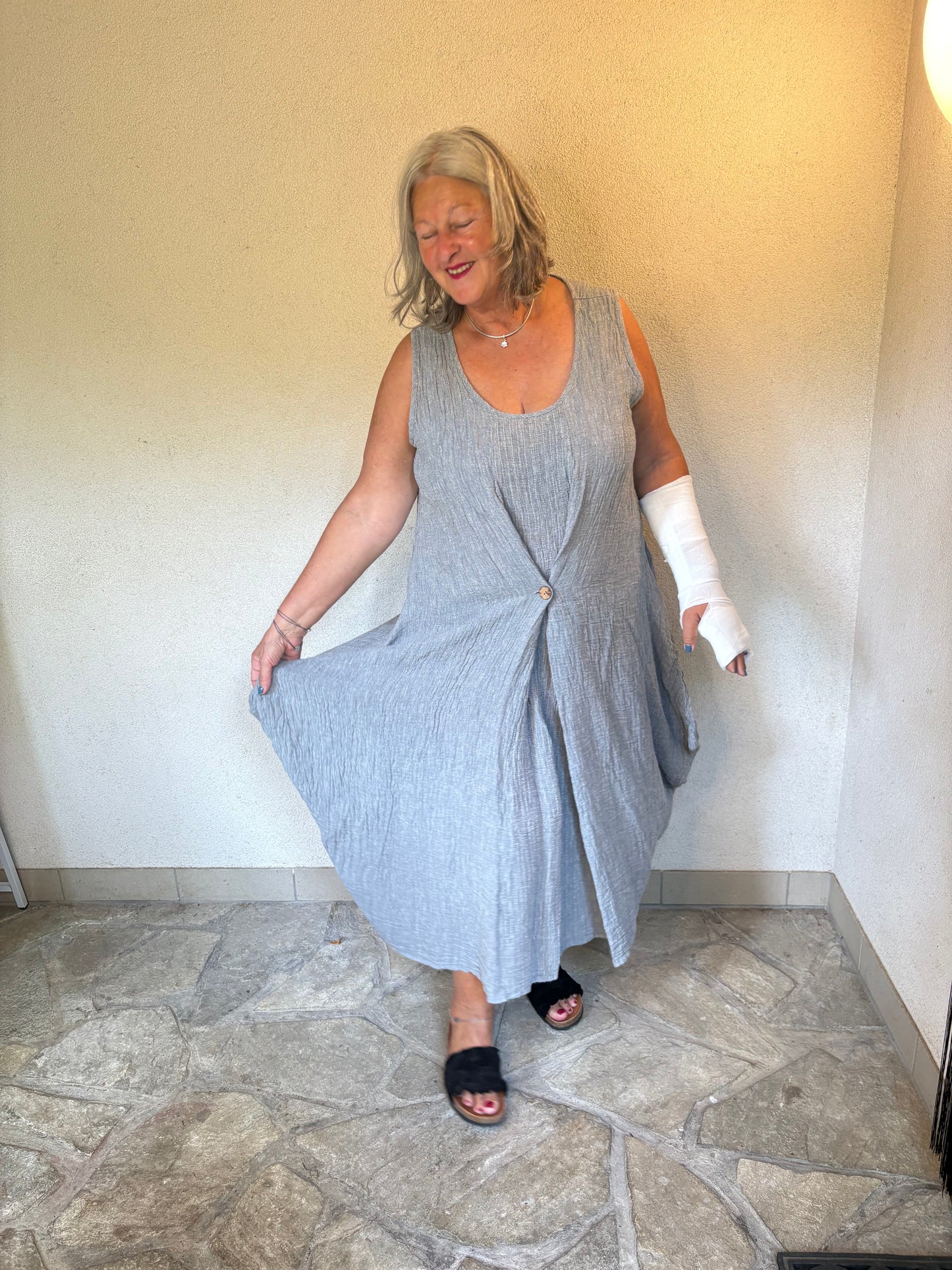 Sommer pur - LEINENKLEID von Luukaa