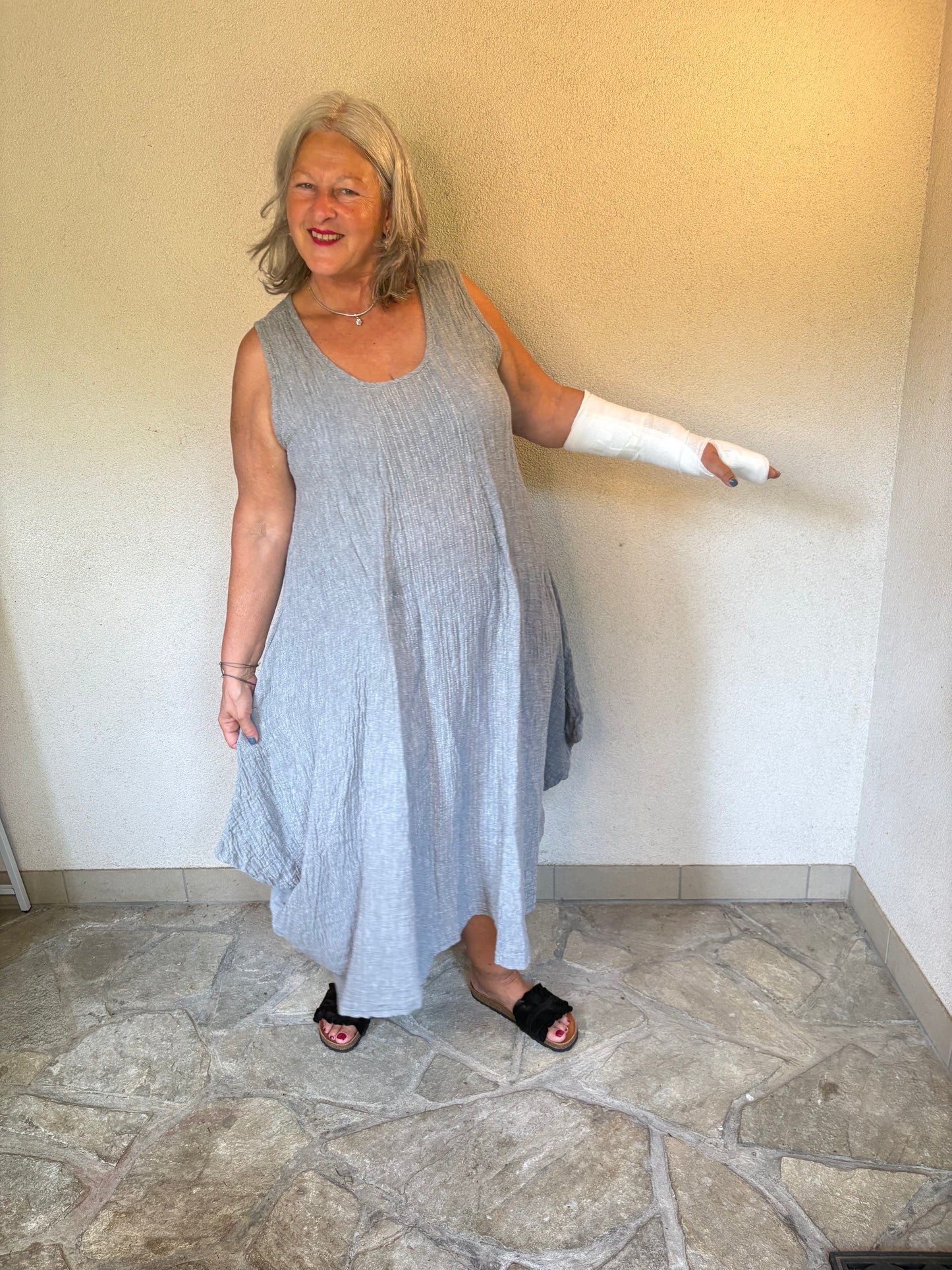 Sommer pur - LEINENKLEID von Luukaa