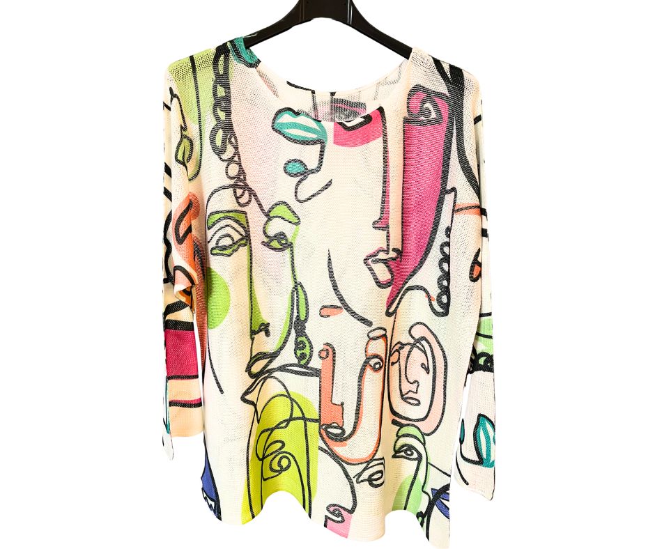 Graffiti-SHIRT auch als Sommerpulli tragbar