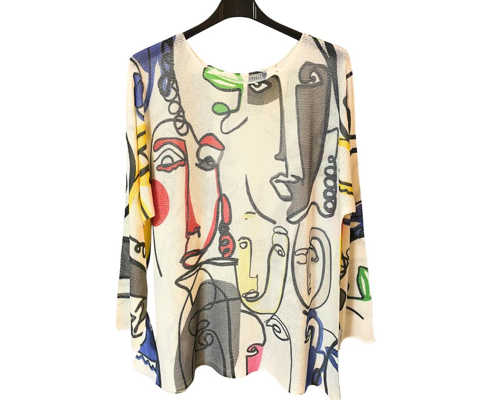 Graffiti-SHIRT auch als Sommerpulli tragbar