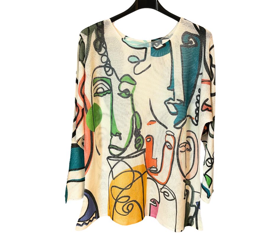 Graffiti-SHIRT auch als Sommerpulli tragbar