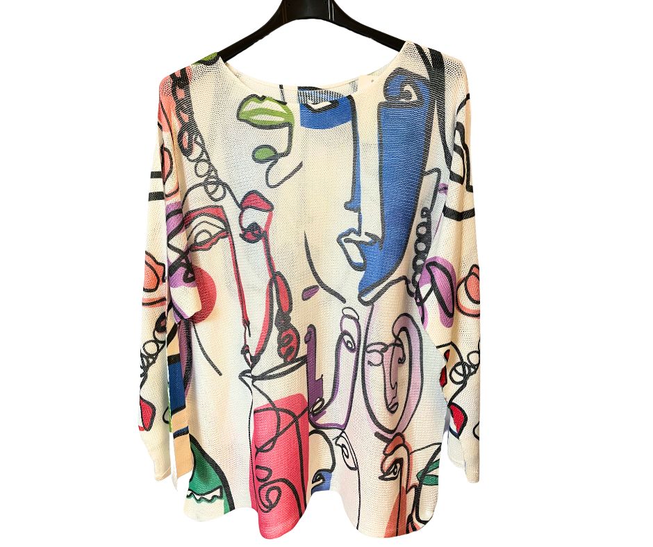 Graffiti-SHIRT auch als Sommerpulli tragbar
