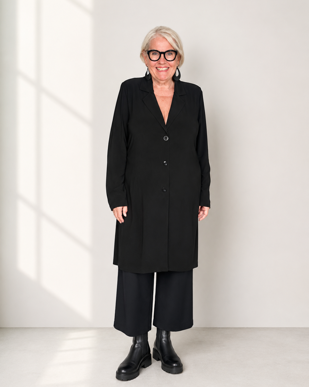 Longblazer AZZURA - Schwarz