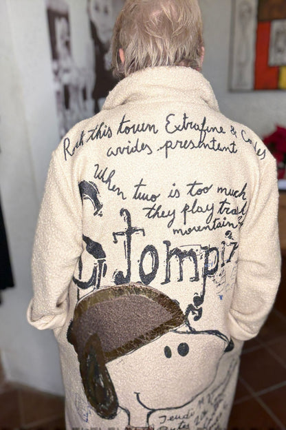 Oversize Mantel mit Snoopy-Print – „Let it rock" trifft „Stomp it!"