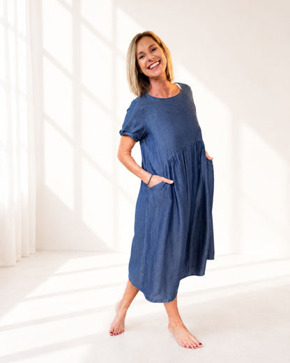 Kleid RIMINI - Jeansblau
