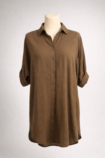 Musselin-Hemdbluse "PURE"