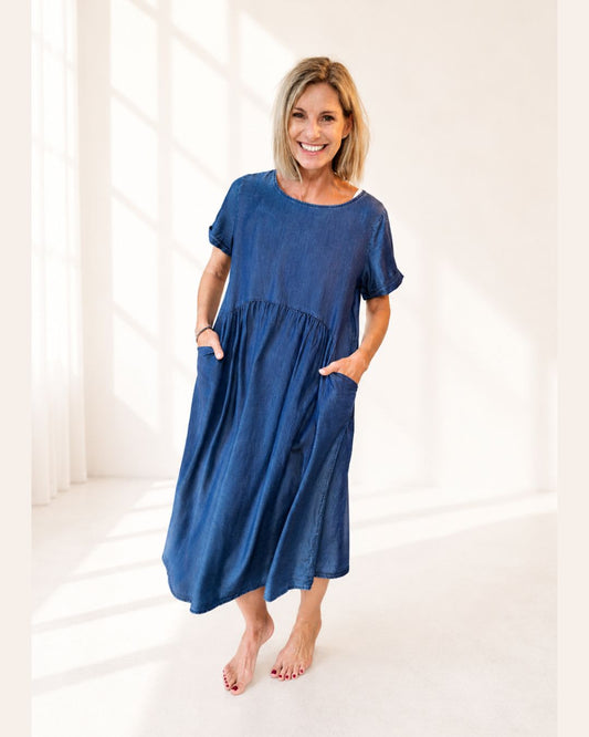 Kleid RIMINI - Jeansblau