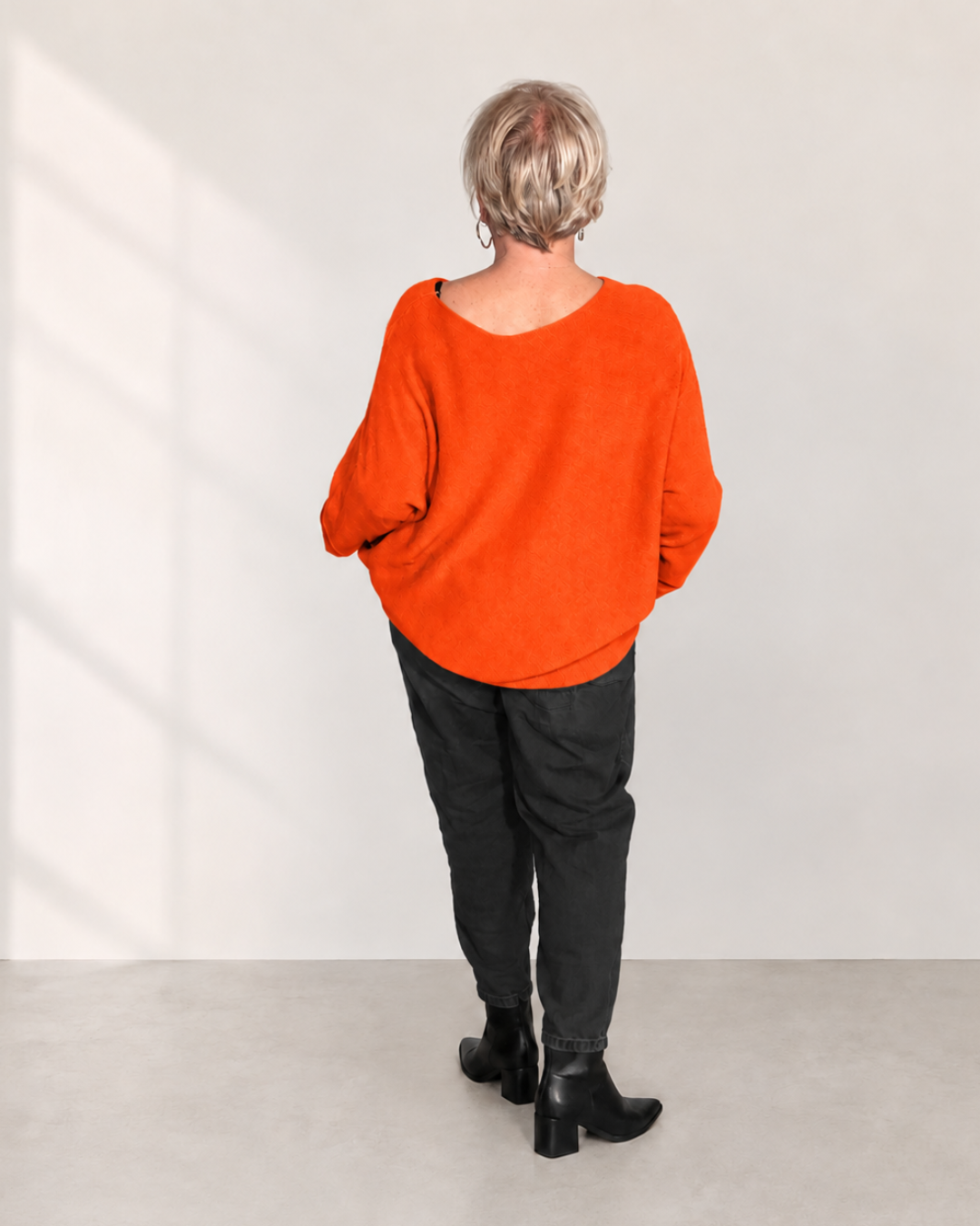 Oversize-Pulli DOLCE BASIC - Orange