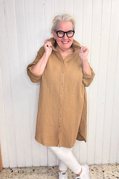 Musselin-Hemdbluse "PURE"