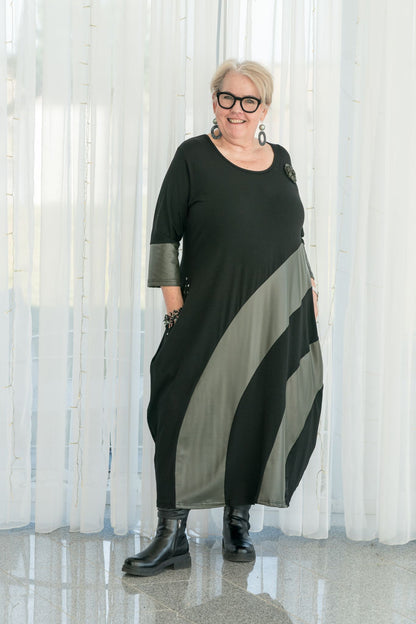 Schwarzer Chic mit Khaki-Power - Vincenzo Allocca