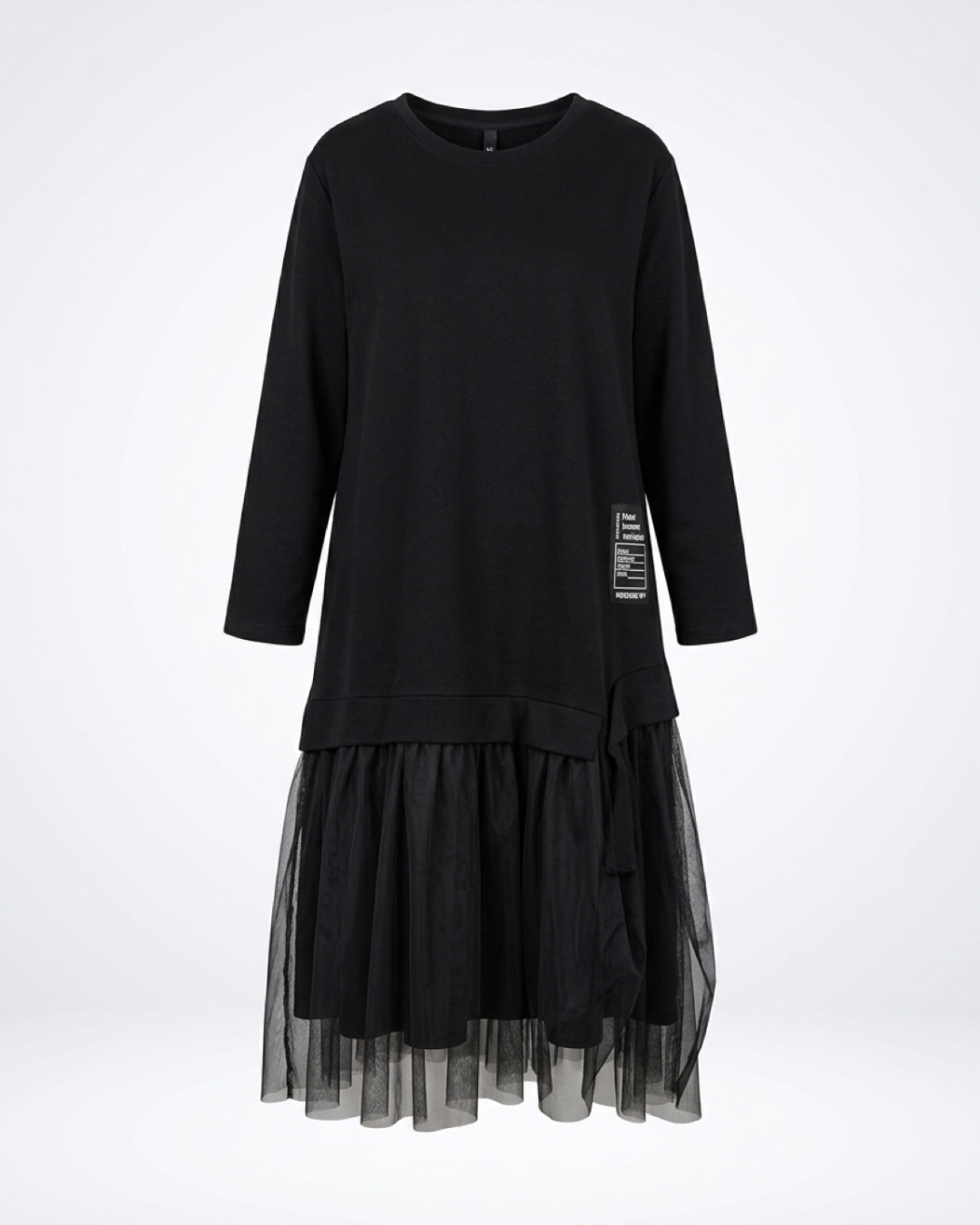 Kleid FERMO - Schwarz mit Tüll