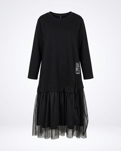 Kleid FERMO - Schwarz mit Tüll