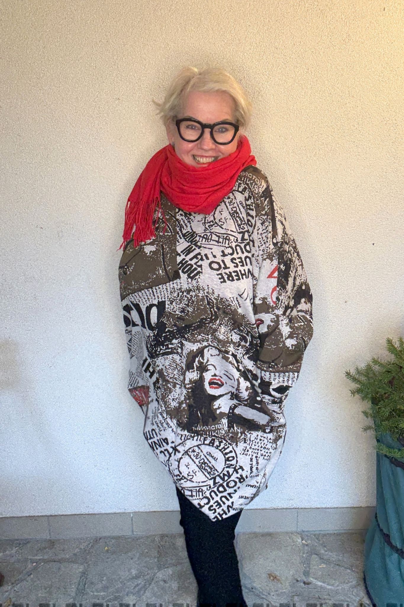 ABSOLUT – Oversize Tunika Beige/Olive