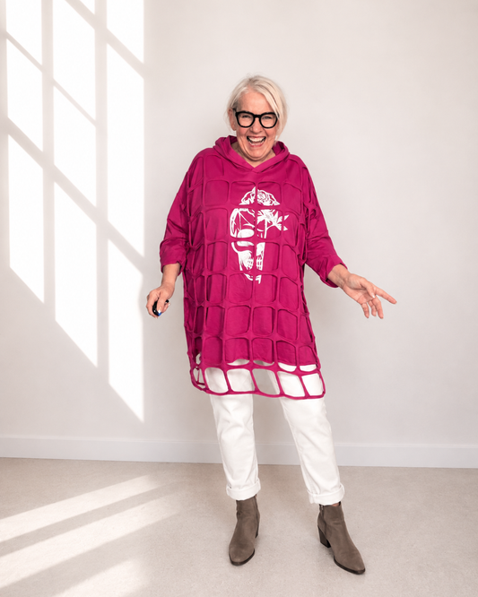 Sweater REBEL - Magenta