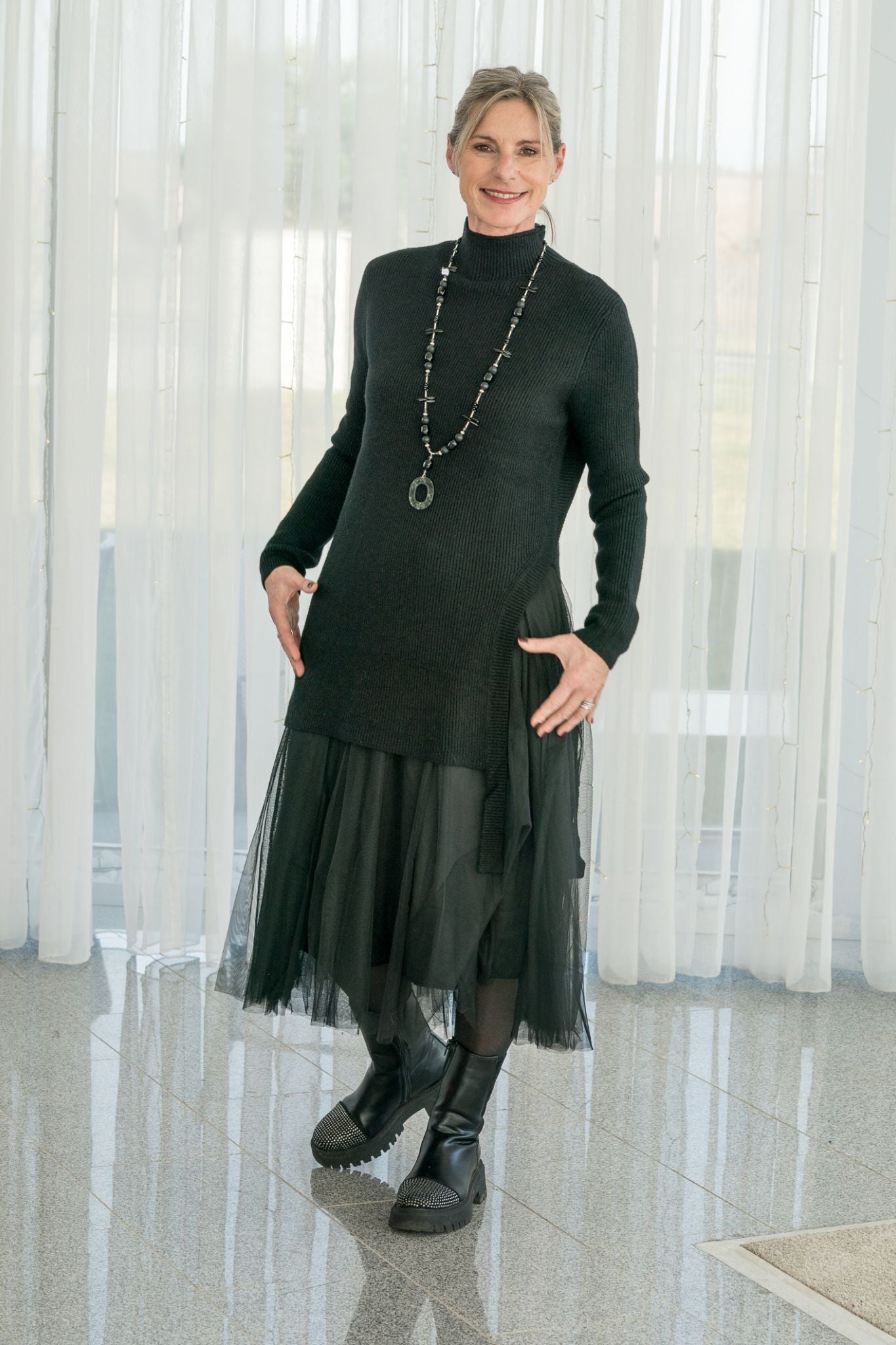 2-Teiler ... Tüll-Liebe trifft Kuschelstrick 💫