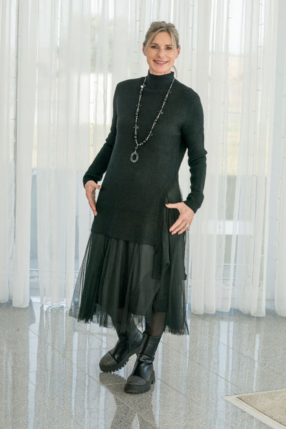 2-Teiler ... Tüll-Liebe trifft Kuschelstrick 💫