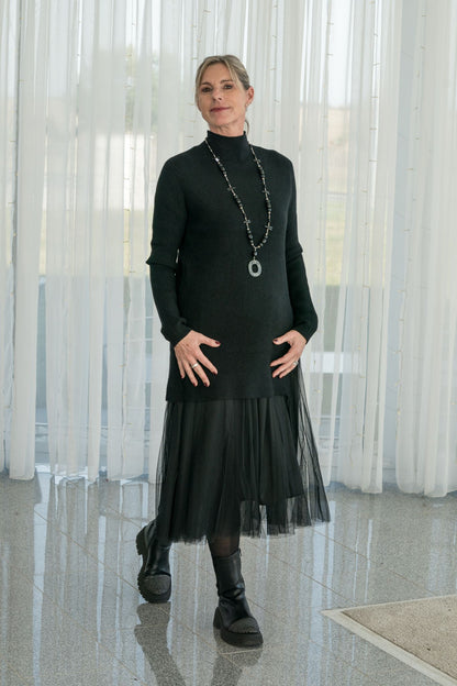 2-Teiler ... Tüll-Liebe trifft Kuschelstrick 💫