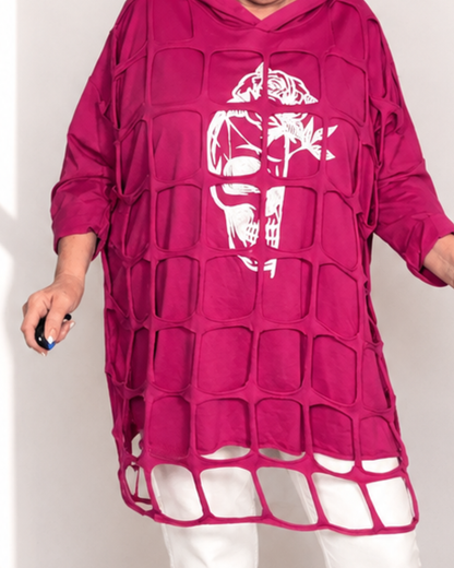 Sweater REBEL - Magenta