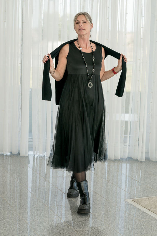 2-Teiler ... Tüll-Liebe trifft Kuschelstrick 💫