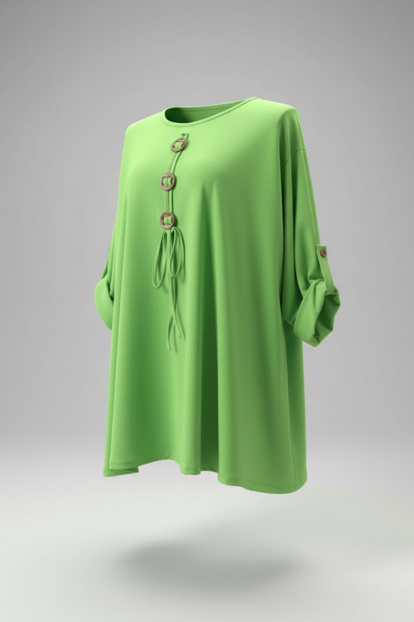 Oversize Oberteil mit Knopf-Detail