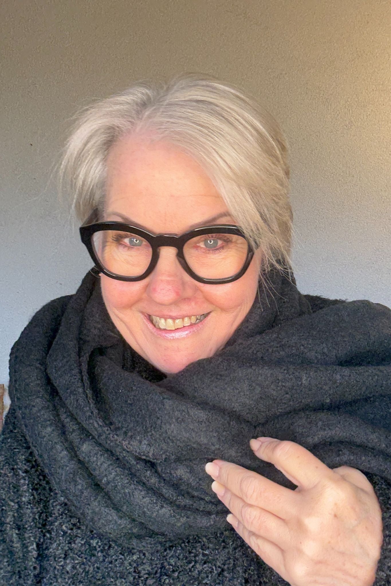 Grobstrick-Winterschal – weich, warm & voluminös