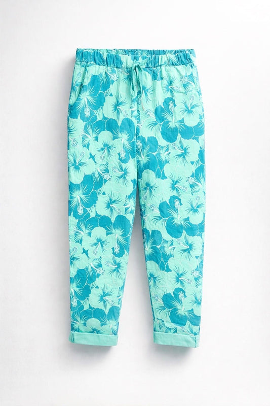 Florale Print-Hose