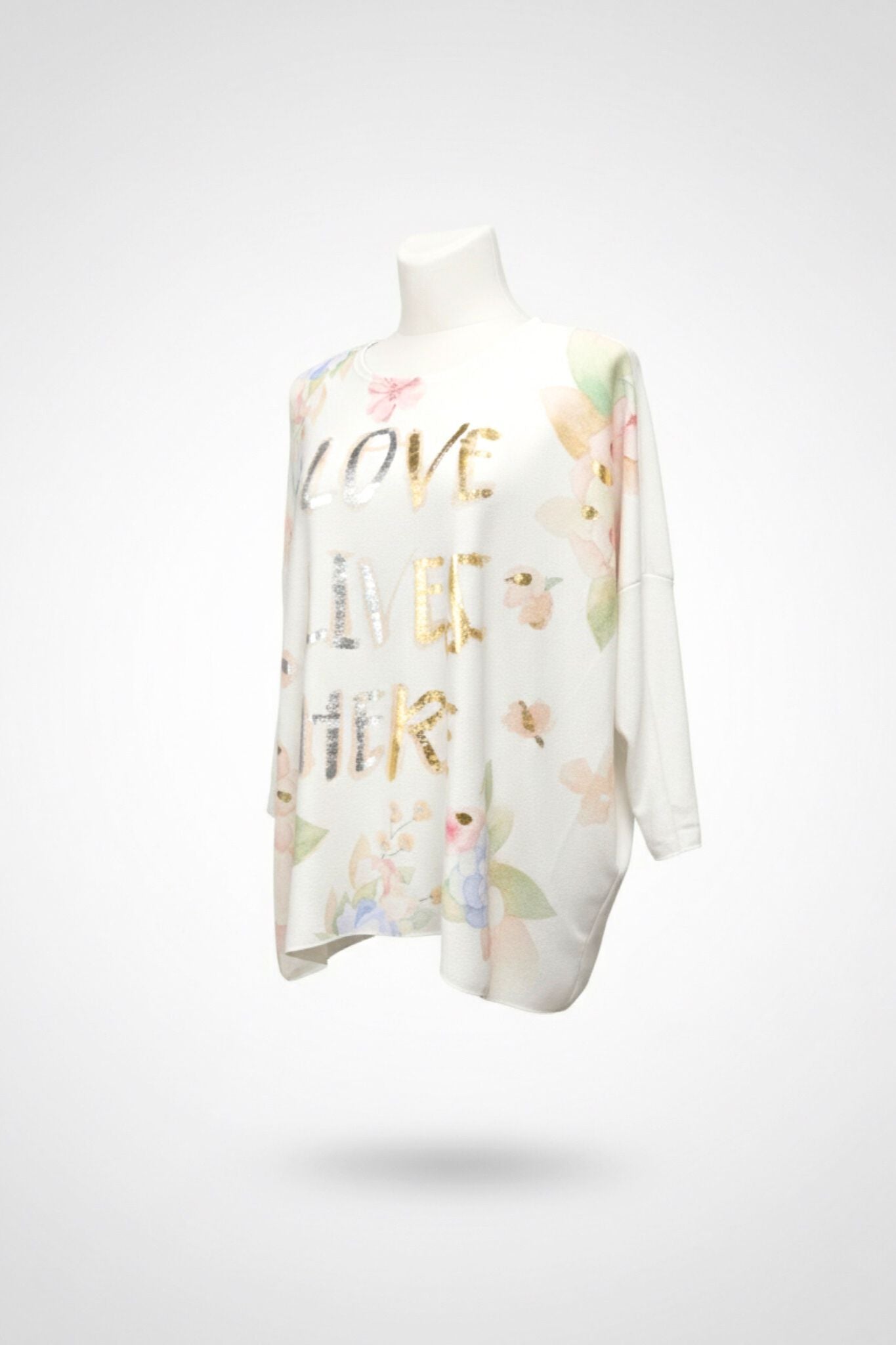 Oversize Oberteil mit Print