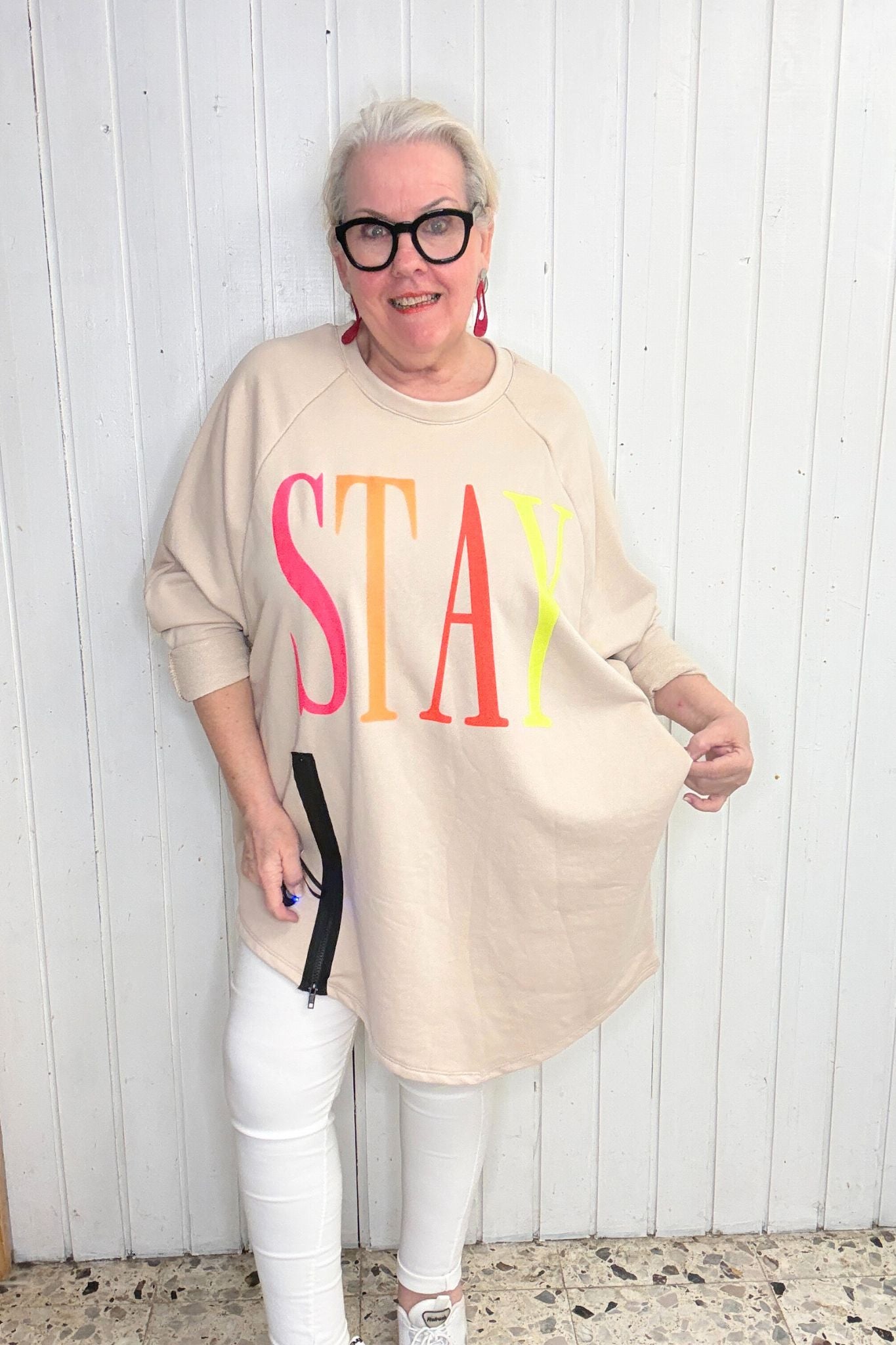 Oversize Sweatshirt „STAY“