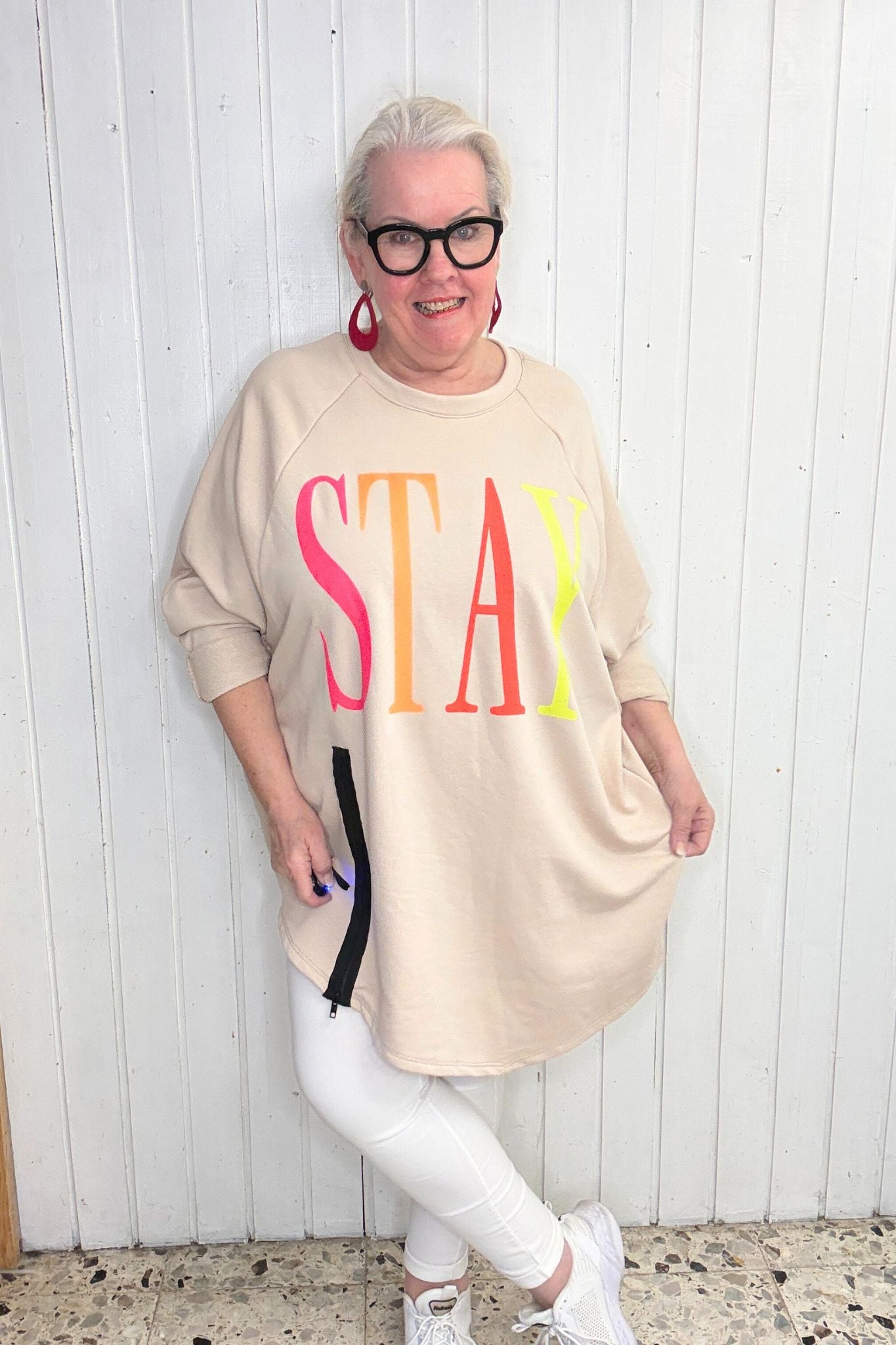 Oversize Sweatshirt „STAY“