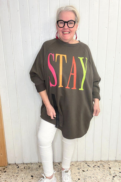 Oversize Sweatshirt „STAY“