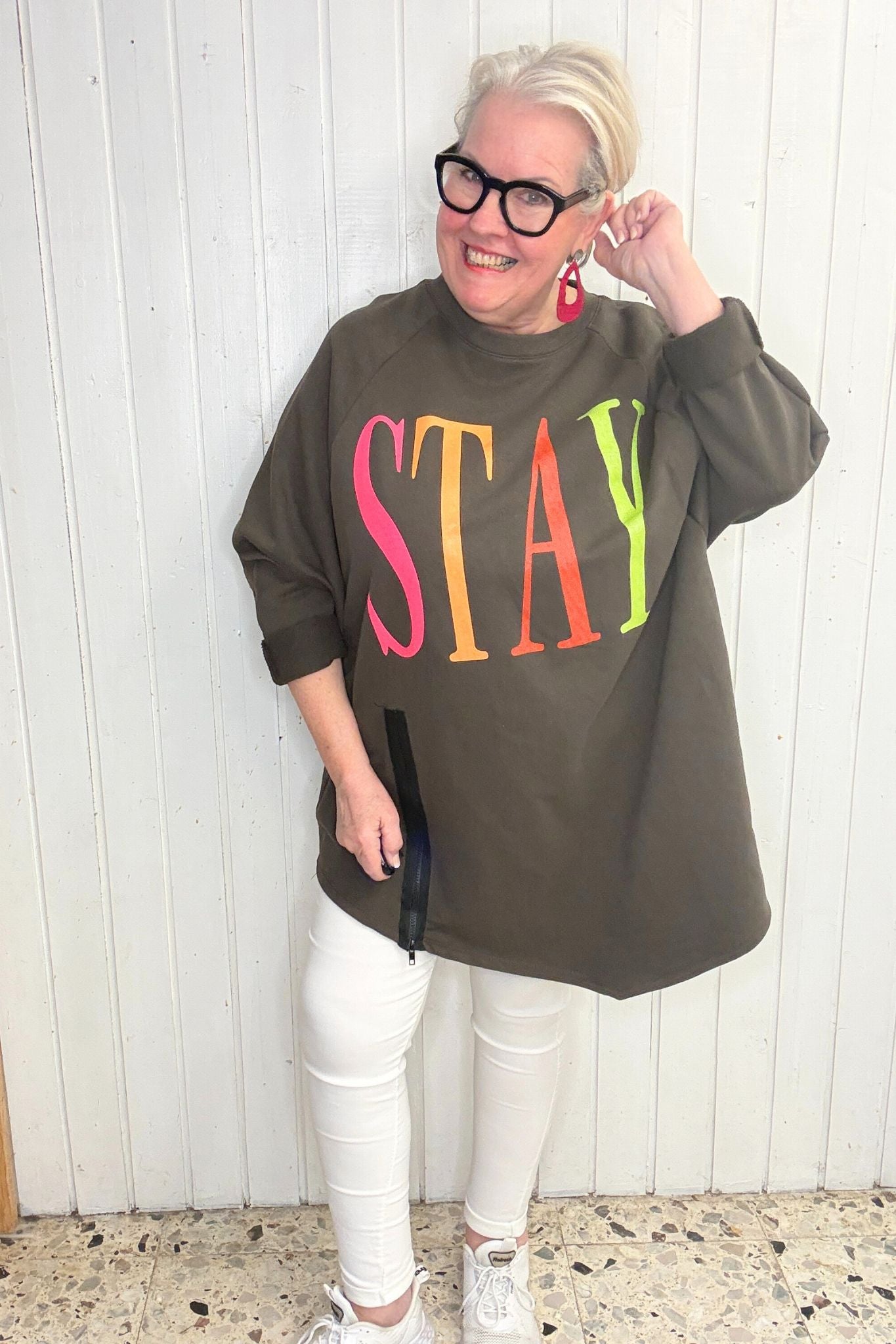 Oversize Sweatshirt „STAY“