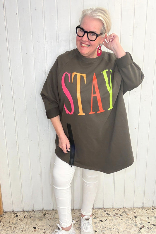 Oversize Sweatshirt „STAY“