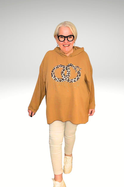 Kapuzenshirt mit Statement-Print