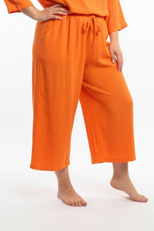 Leichte Musselin-Hose in *ORANGE*