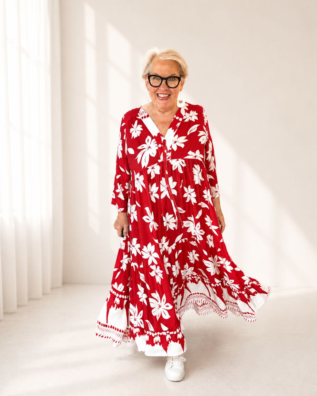 Kleid BOHO BELLA Maxi Dress – Red Passion