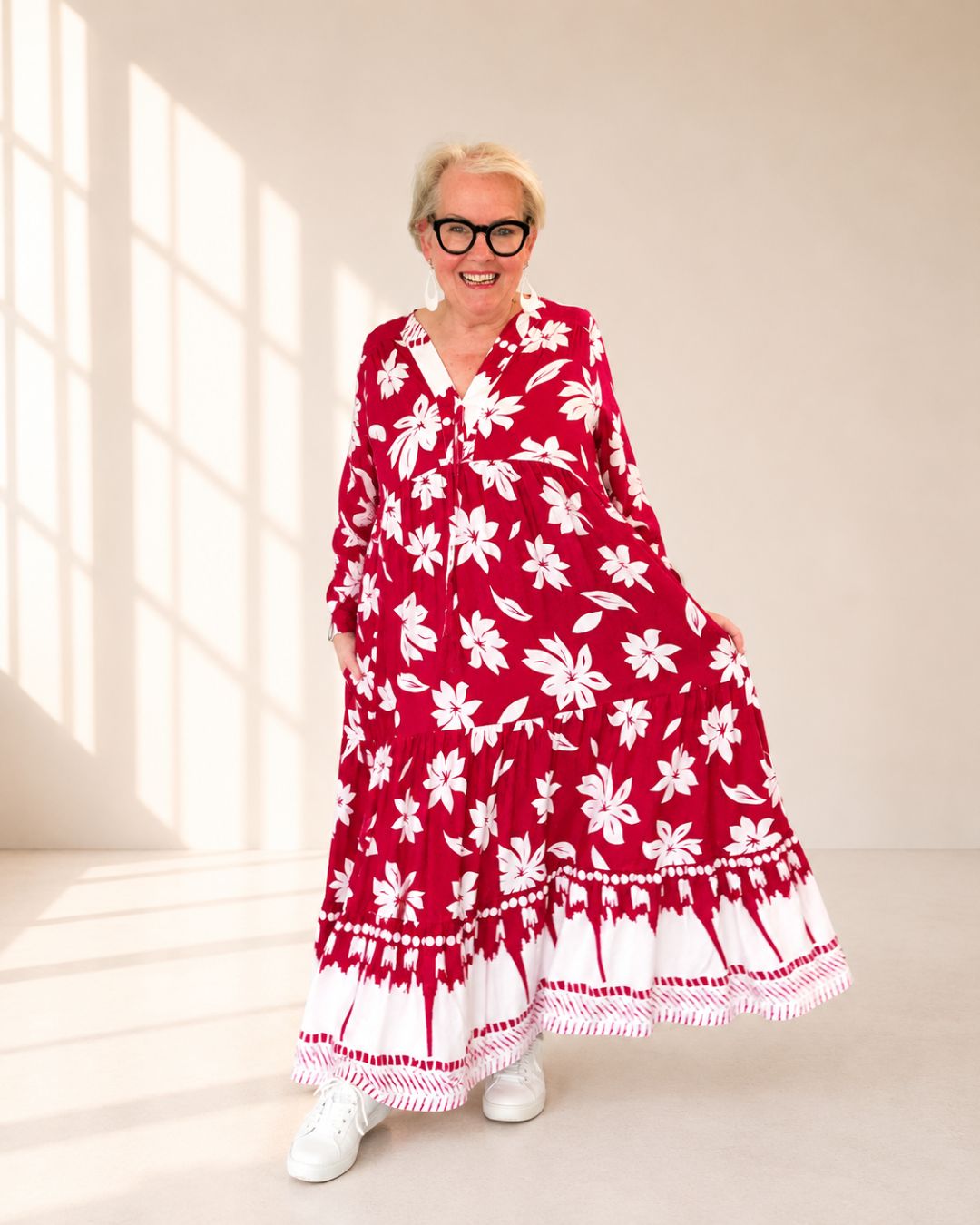 Kleid BOHO BELLA Maxi Dress – Red Passion