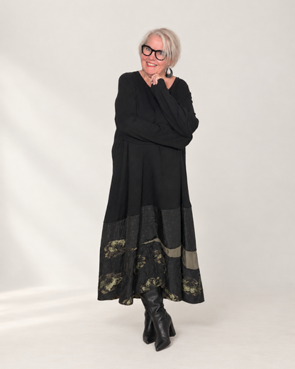Kleid VARESE - Schwarz / Khaki