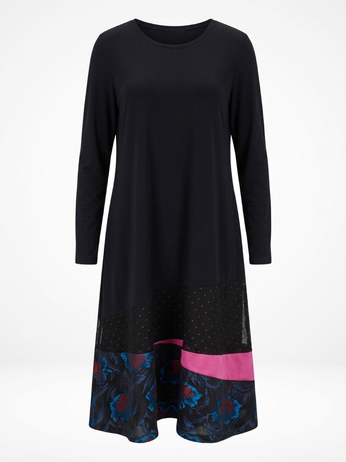 Kleid VARESE - Dunkelblau / Pink