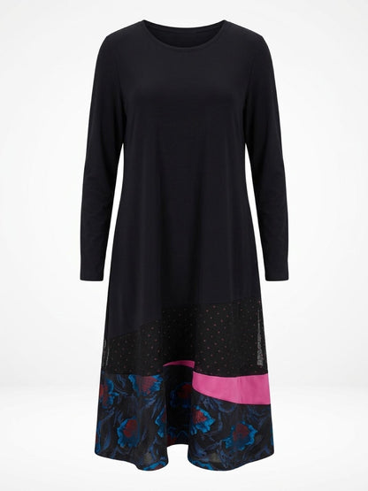 Kleid VARESE - Dunkelblau / Pink