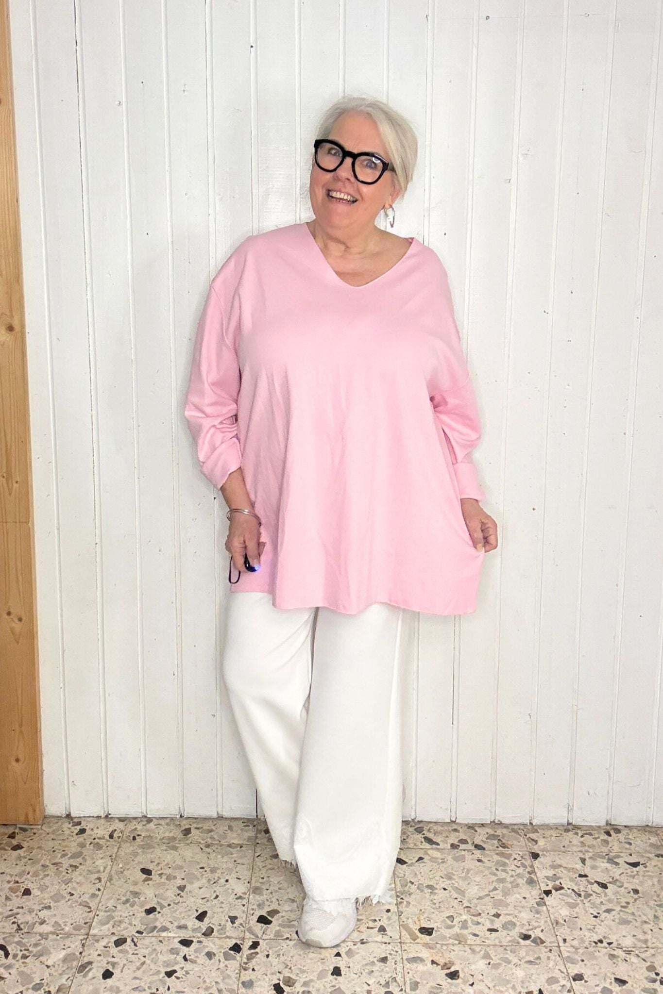 Oberteil Oversize - locker fallend *ROSA*