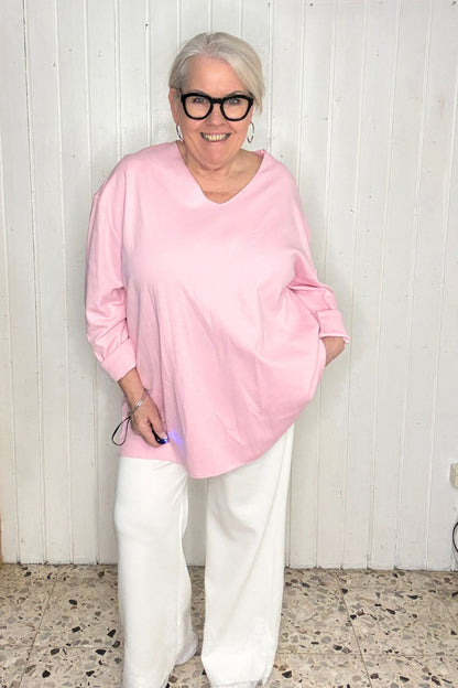 Oberteil Oversize - locker fallend *ROSA*