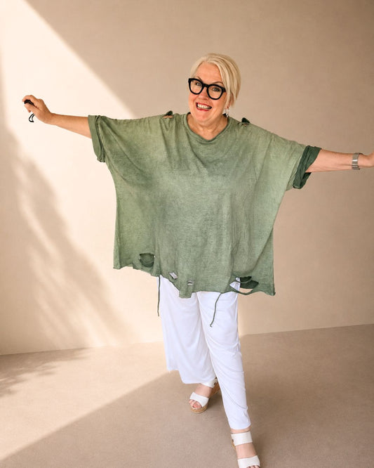 Oversize Shirt - OLIVE